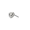 316L SURGICAL STEEL THREADLESS PUSH IN CZ DOUBLE HEART TOP PART